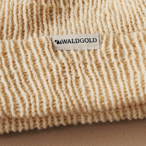 Short Beanie Natur Weiss